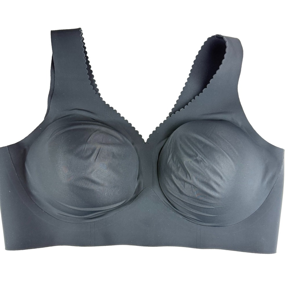 Evelyn & Bobbie The Evelyn Bra Size 2XL Black Wireless Seamless Lift Bralette